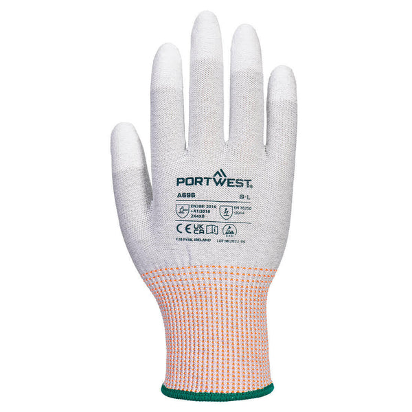 Portwest A696 - LR13 ESD PU Fingertip Cut Glove (Pk12)