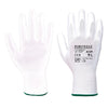 Portwest A129 - PU Palm Glove - Carton (480 Pairs) — A129 White