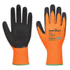 Portwest A340 - Hi-Vis Grip Glove Latex — Orange/Black