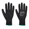 Portwest A335 - Dermi-Grip NPR15 Nitrile Sandy Glove — Black