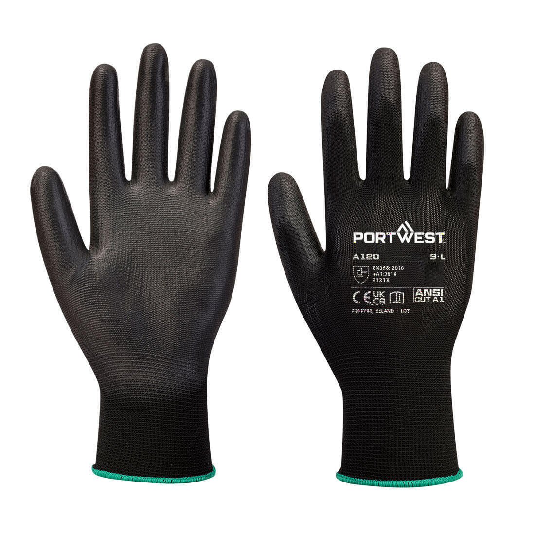 Portwest  A120 - PU Palm Glove — Black