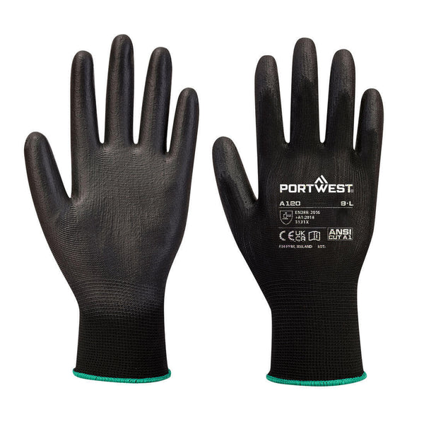 Portwest  A120 - PU Palm Glove — Black
