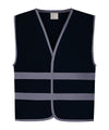 YOKO YK102 - Hi-vis reflective border Childrens Vest — Navy