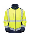 LEO SJ02 Bowden - Hi-Vis Ecoviz Softshell Jacket — Yellow