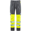 LEO CT05 Winford - Hi-Vis Ecoviz Polyester Stretch Cargo Trousers — Yellow / Grey