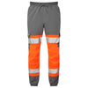 LEO JT01 Hawkridge - Hi-Vis Ecoviz High Performance 4X Stretch Trousers — Orange / Grey
