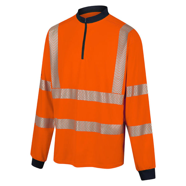 Future Garments PS131 - Hi-Vis Sleeved Polo — Orange