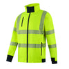 Future Garments FJ098 - Hi-Vis Fleece Jacket — Yellow / Navy