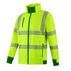 Future Garments FJ098 - Hi-Vis Fleece Jacket — Yellow / Green