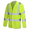 Future Garments JK006 - Hi Vis Mesh Long Sleeved Vest — Yellow