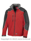 RESULT R118A - HOODED SOFTSHELL JACKET — Red / Black