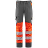 LEO CL05 Winswell - Hi-Vis Ecoviz Womens Lightweight Polyester Stretch Cargo — Orange / Grey
