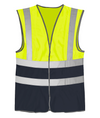 Orbit HVW03TT - Hi-Vis Two Tone Waistcoat — Yellow/Navy