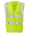 Hi-Vis Sleeveless Vest — Yellow