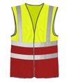 Orbit HVW03TT - Hi-Vis Two Tone Waistcoat — Yellow/Red