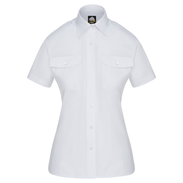 ORN 5850 The Classic S/S Pilot Blouse – White