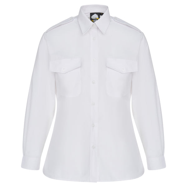 ORN 5860 The Classic L/S Pilot Blouse – White