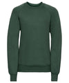 Russell 7620B Kids raglan sleeve sweatshirt — Bottle Green