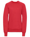 Russell 7620B Kids raglan sleeve sweatshirt — Bright Red