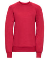 Russell 7620B Kids raglan sleeve sweatshirt — Classic Red