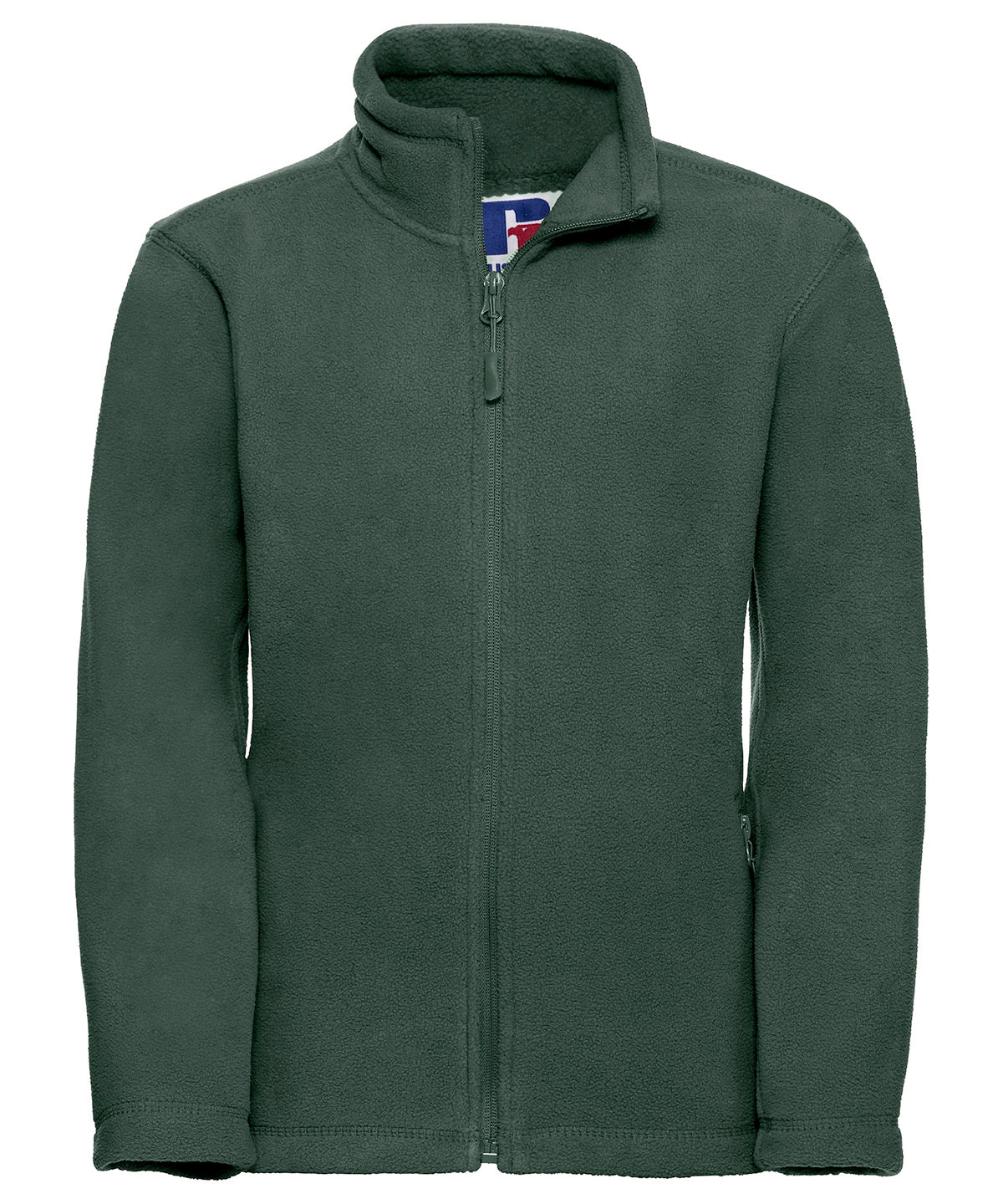Russell 8700B Kids full-zip outdoor fleece — Bottle Green