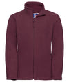 Russell 8700B Kids full-zip outdoor fleece — Burgundy