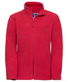 Russell 8700B Kids full-zip outdoor fleece — Classic Red