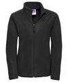 Russell 8700F Women's full-zip outdoor fleece — Black