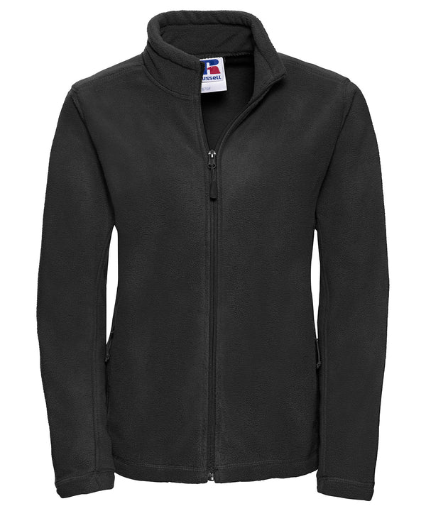 Russell 8700F Women's full-zip outdoor fleece — Black