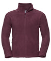 Russell 8700M Full-zip outdoor fleece — Burgundy
