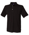 Henbury HB100 Classic cotton piqué polo with stand-up collar