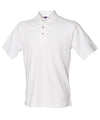 Henbury HB100 Classic cotton piqué polo with stand-up collar