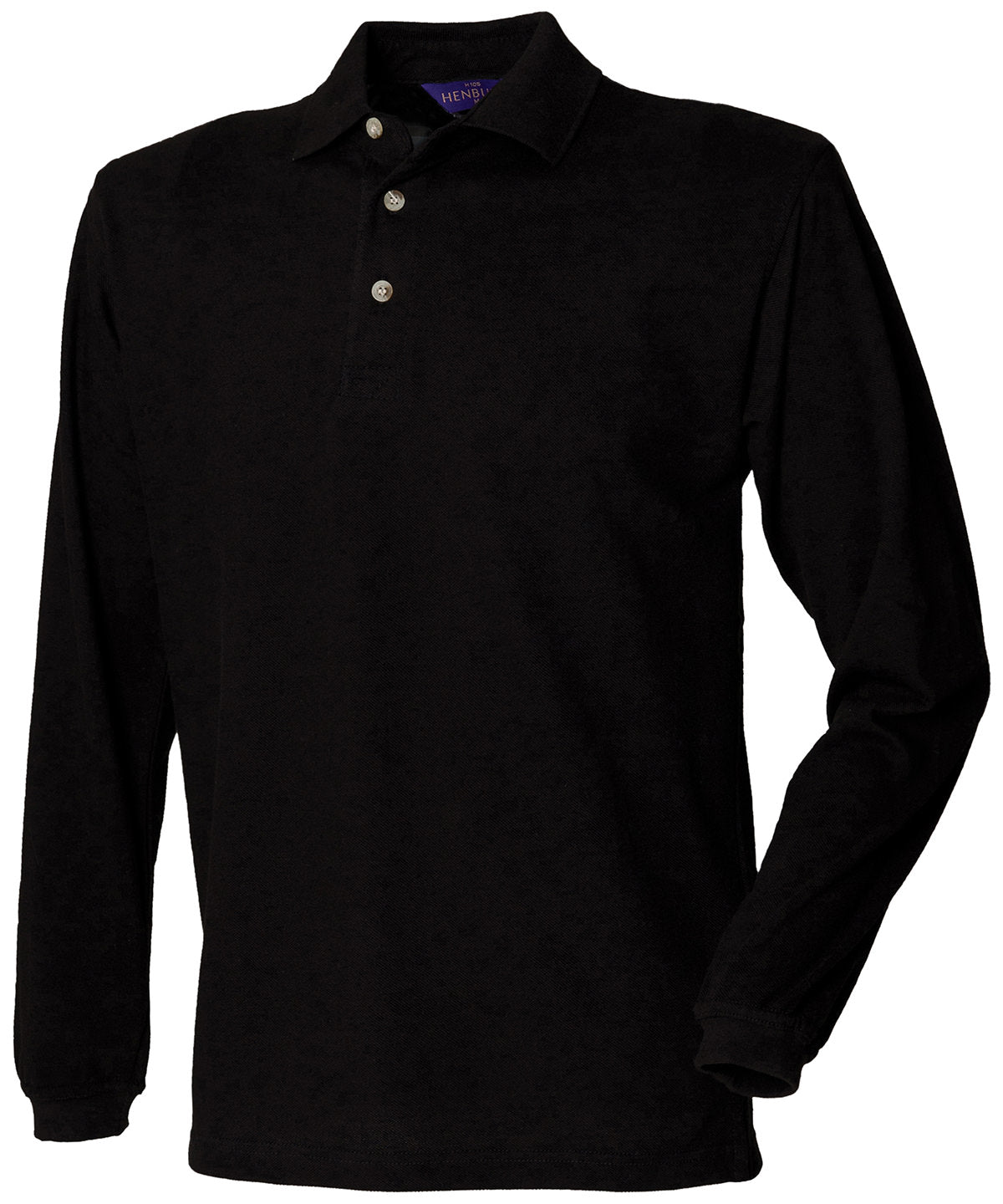 Henbury HB105 Long sleeve cotton polo shirt