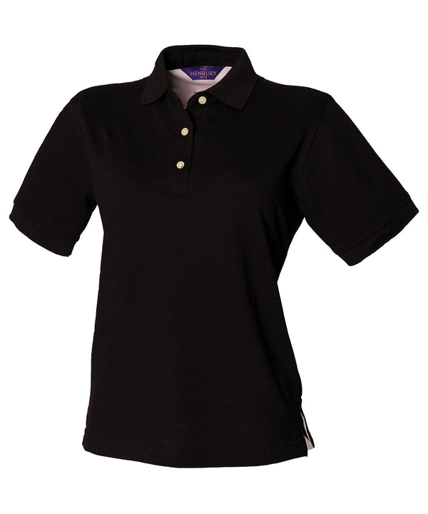 Henbury HB121 Women's classic cotton piqué polo shirt