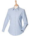 Henbury HB511 Women's classic long sleeve Oxford shirt