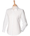 Henbury HB511 Women's classic long sleeve Oxford shirt