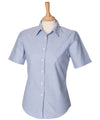 Henbury HB516 Women's short sleeve classic Oxford shirt