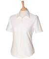 Henbury HB516 Women's short sleeve classic Oxford shirt