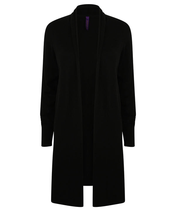 Henbury HB719 Women's longline open cardigan