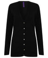 Henbury HB723 Women's v-button cardigan