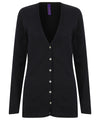 Henbury HB723 Women's v-button cardigan