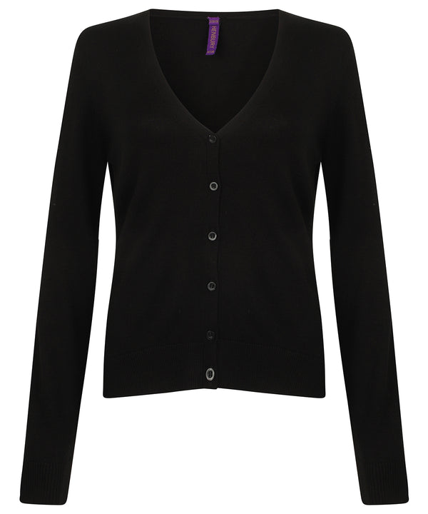 Henbury HB726 Women's v-neck cardigan