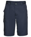 Russell J002M Polycotton twill workwear shorts — French Navy