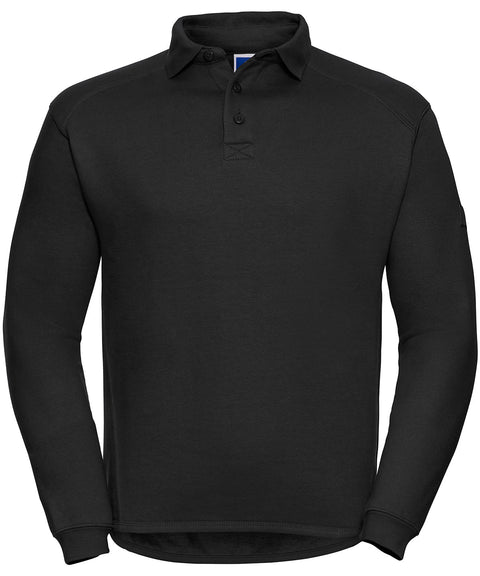 Russell J012M Heavy-duty collar sweatshirt — Black