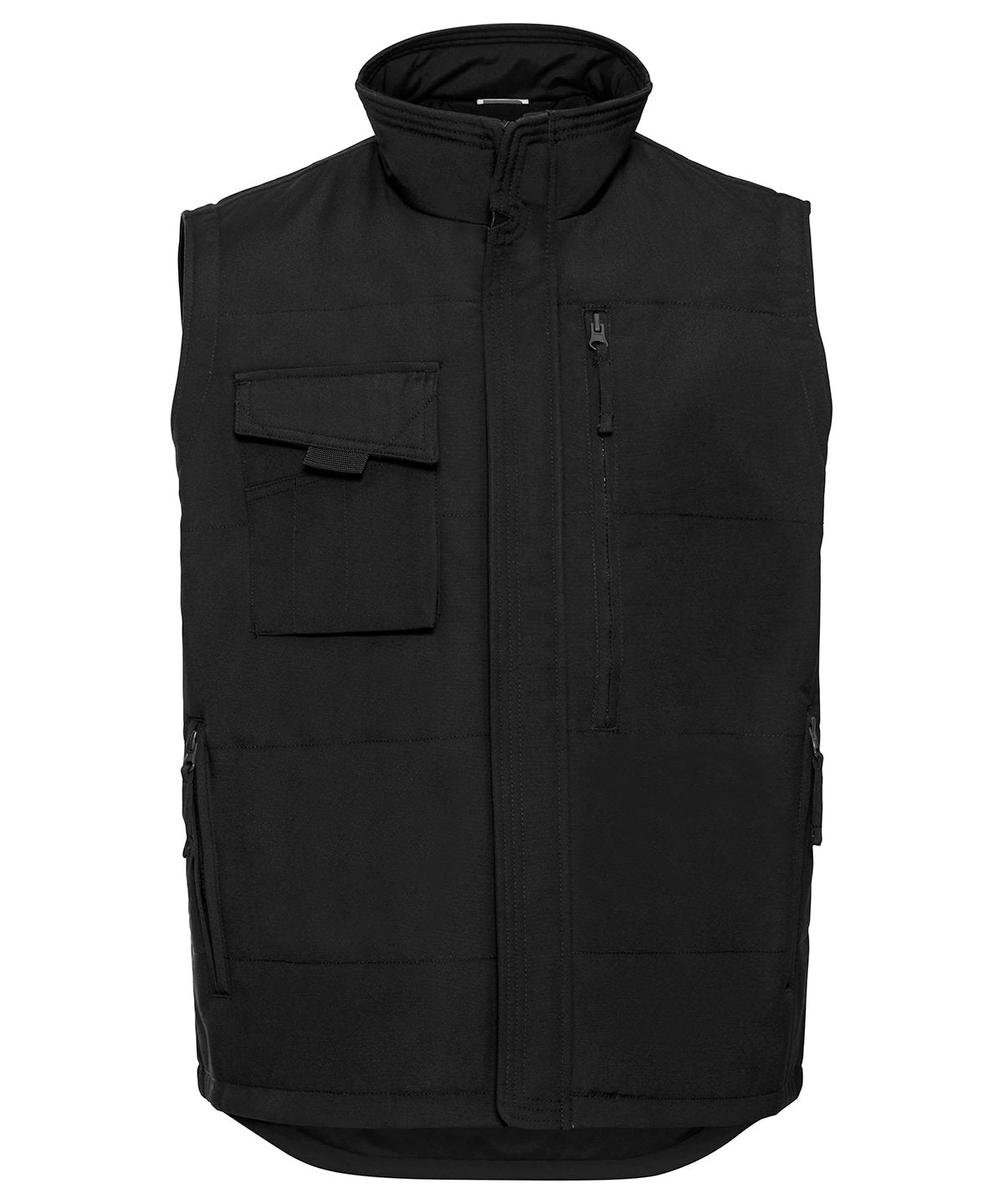 RUSSELL J014M - HEAVY DUTY GILET — Black