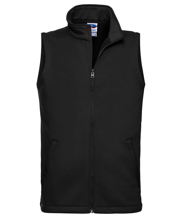 Russell J041M Smart softshell gilet — Black