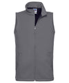 Russell J041M Smart softshell gilet — Convoy Grey