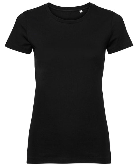 Russell J108F Women's pure organic tee — Black