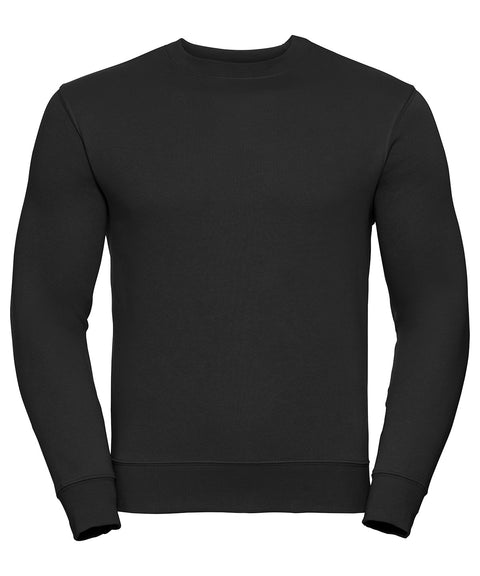 Russell J262M Set-in sleeve sweatshirt — Black†