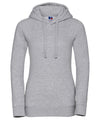 Russell J265F Women's authentic hooded sweatshirt — Light Oxford